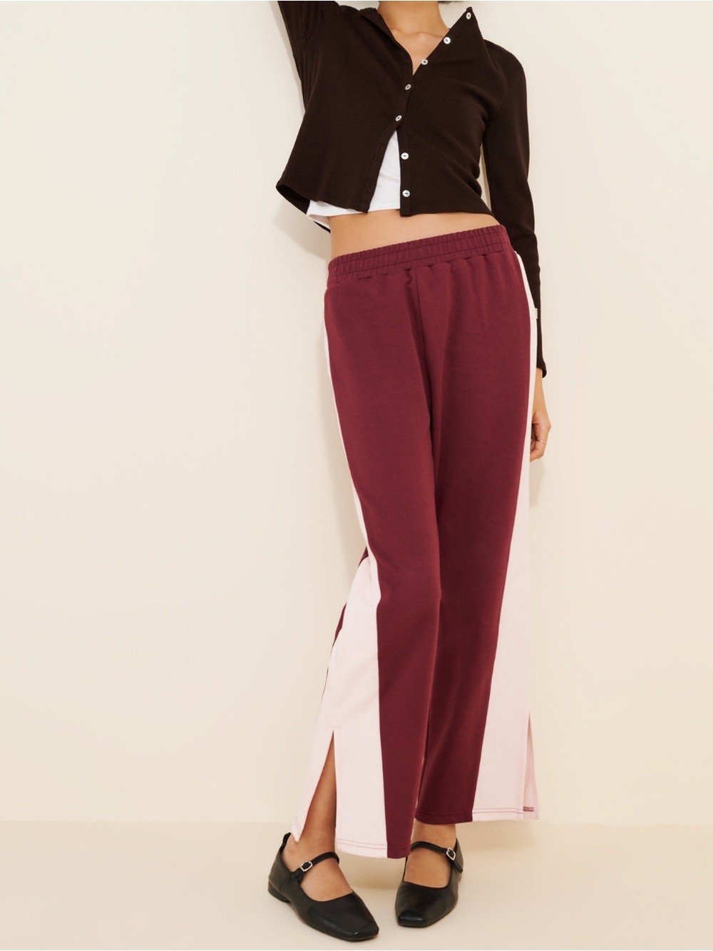 Araminta James Saint Germain Knit Pant Red Wine XS NWT Retail $169